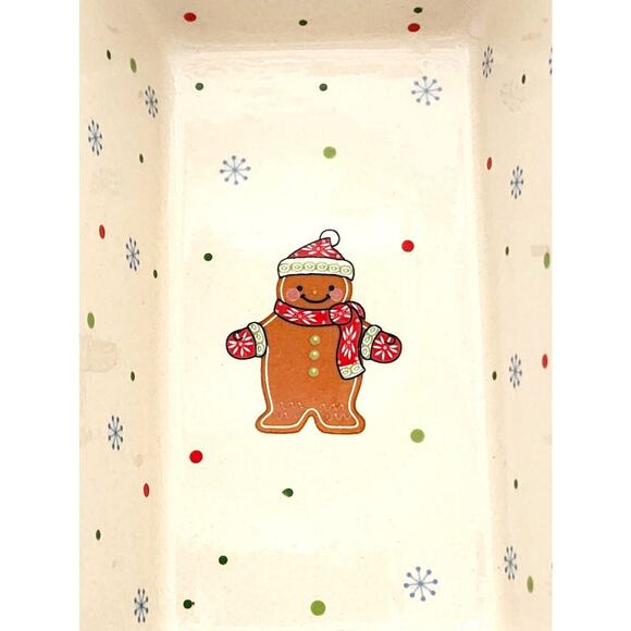 LOAF BAKING DISH-TEMP-TATIONS-Ceramic-Snowman-Penguin-Bird-Holiday Theme-Small - Picture 5 of 9